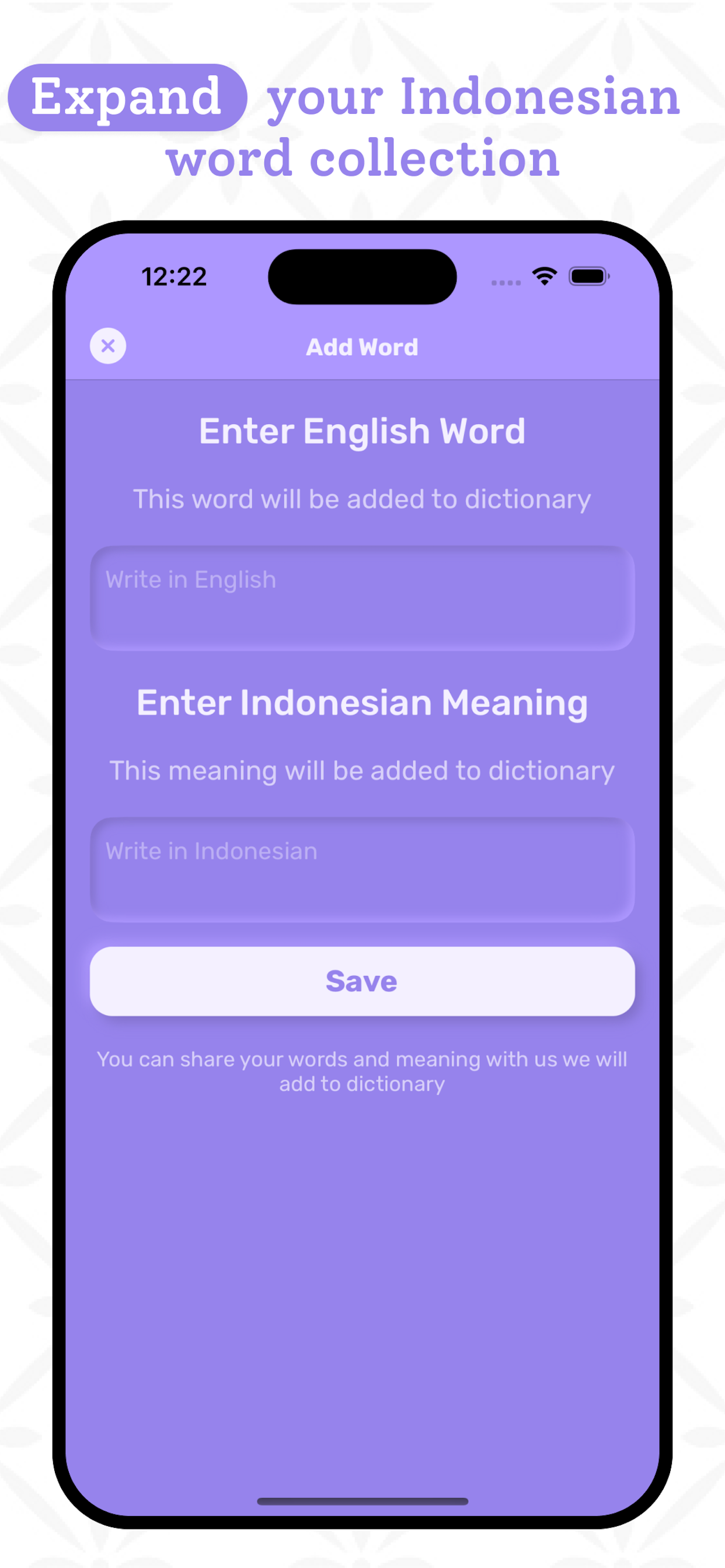 Indonesian Dictionary App
