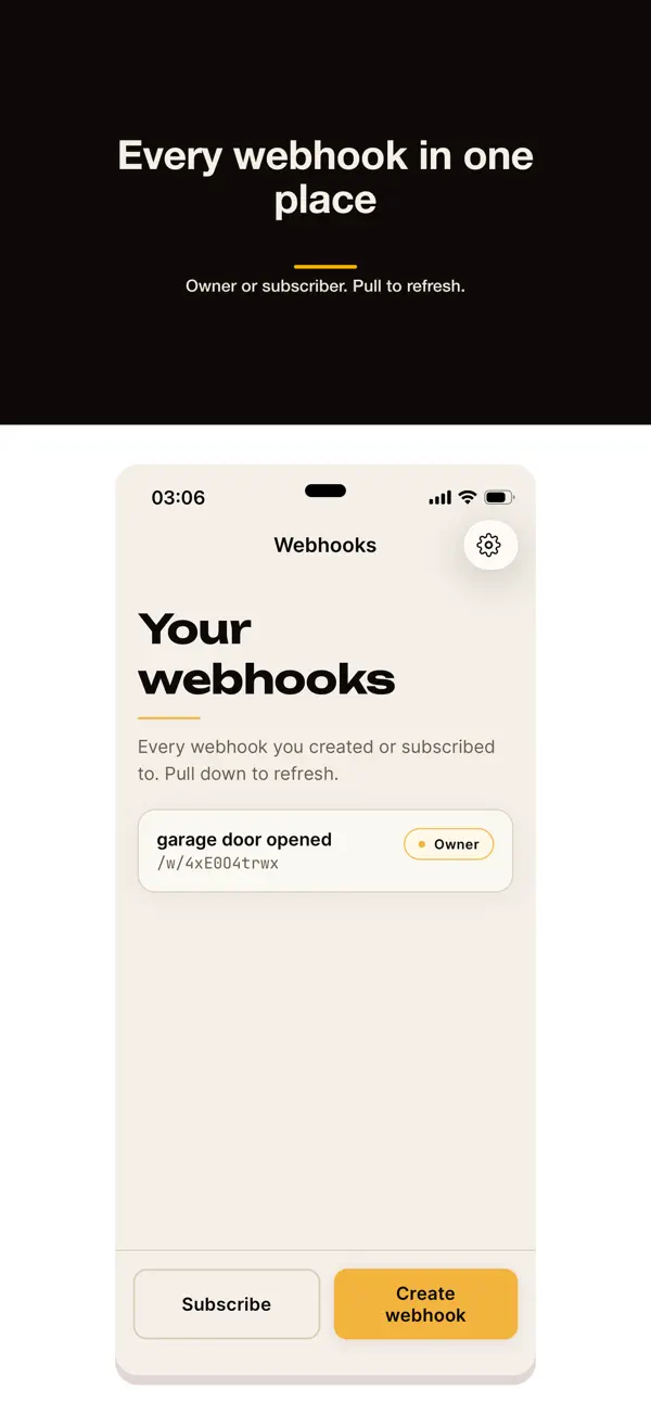 #6. Webhook Notifier (iOS) Ved: Alltrons B.V.