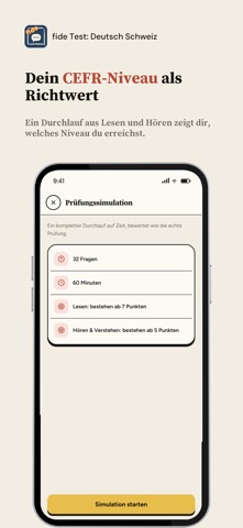 fide Test: Deutsch Schweiz iPhone screenshot