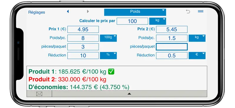 Calculateur de prix unitaires screenshot 7 of 8