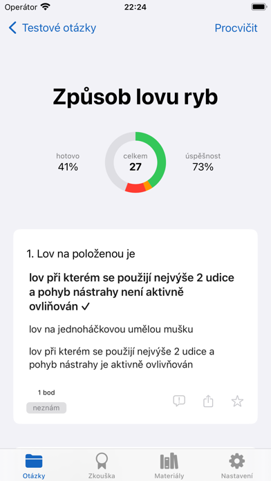 Testy pro rybáře Screenshot