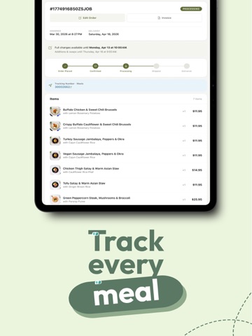 Meels: Chef-Prepared Meals iPad screenshot