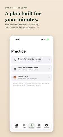 Pinward - Golf Practice Plans iPhone screenshot