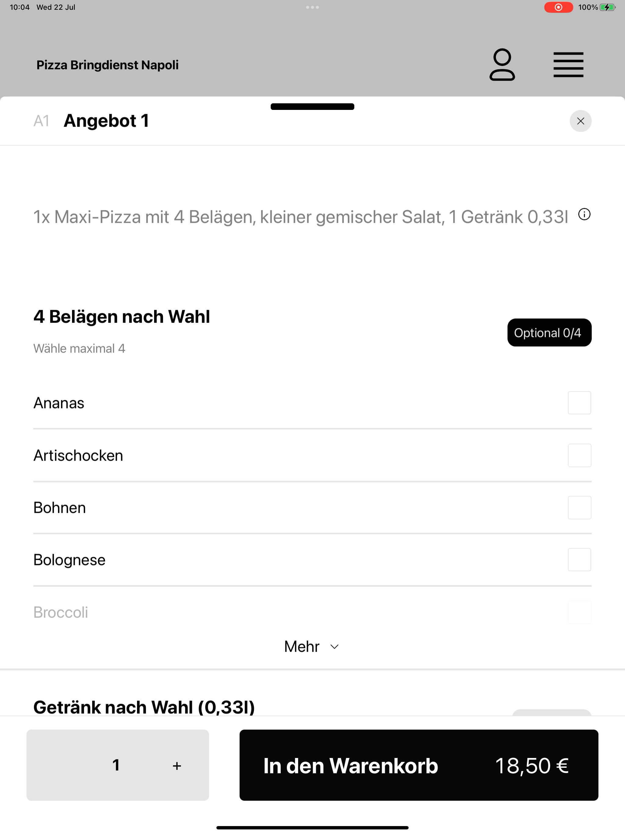 Pizza Bringdienst Napoli screenshot 15