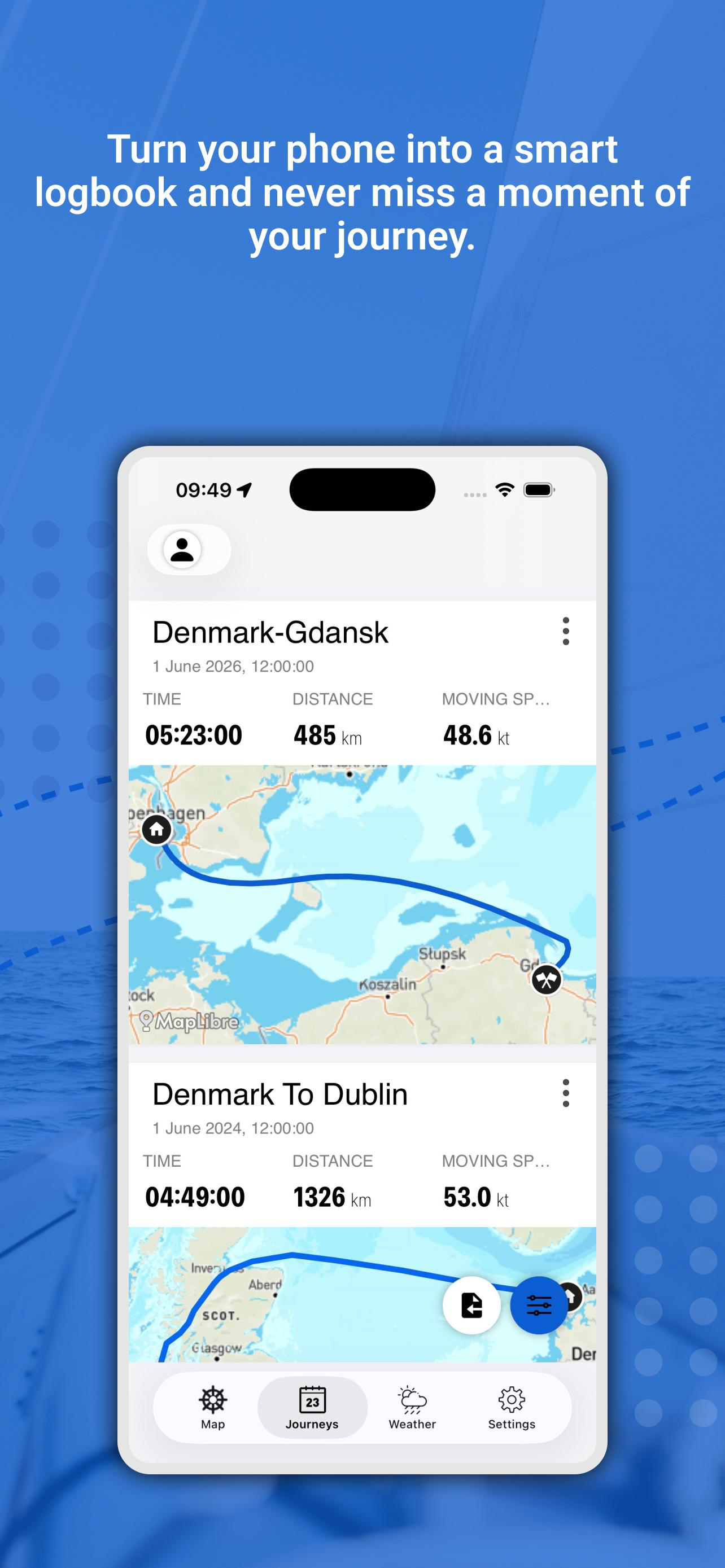 Boat Logbook & GPS Tracker
