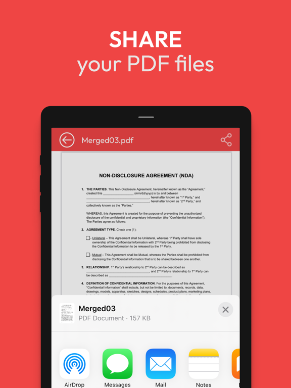 PDF Merge - Document Sign PDF iPad screenshot 8 - Utilities app