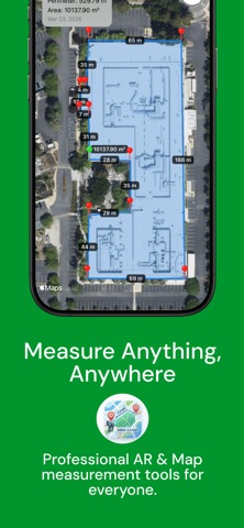 GeoMeasure - GPS & AR Ruler Screenshot 1 of 10