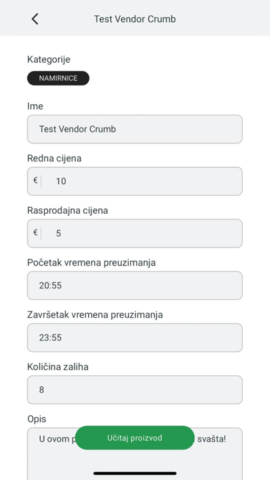 Screenshot #1 pour Crumbs Manager