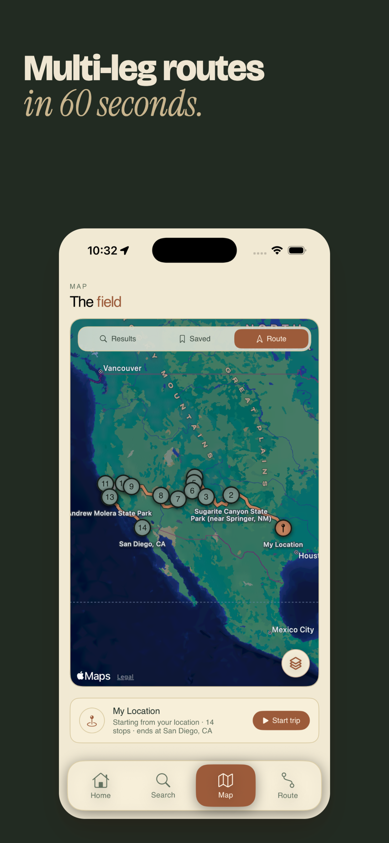 Nomad: Camping and Routes