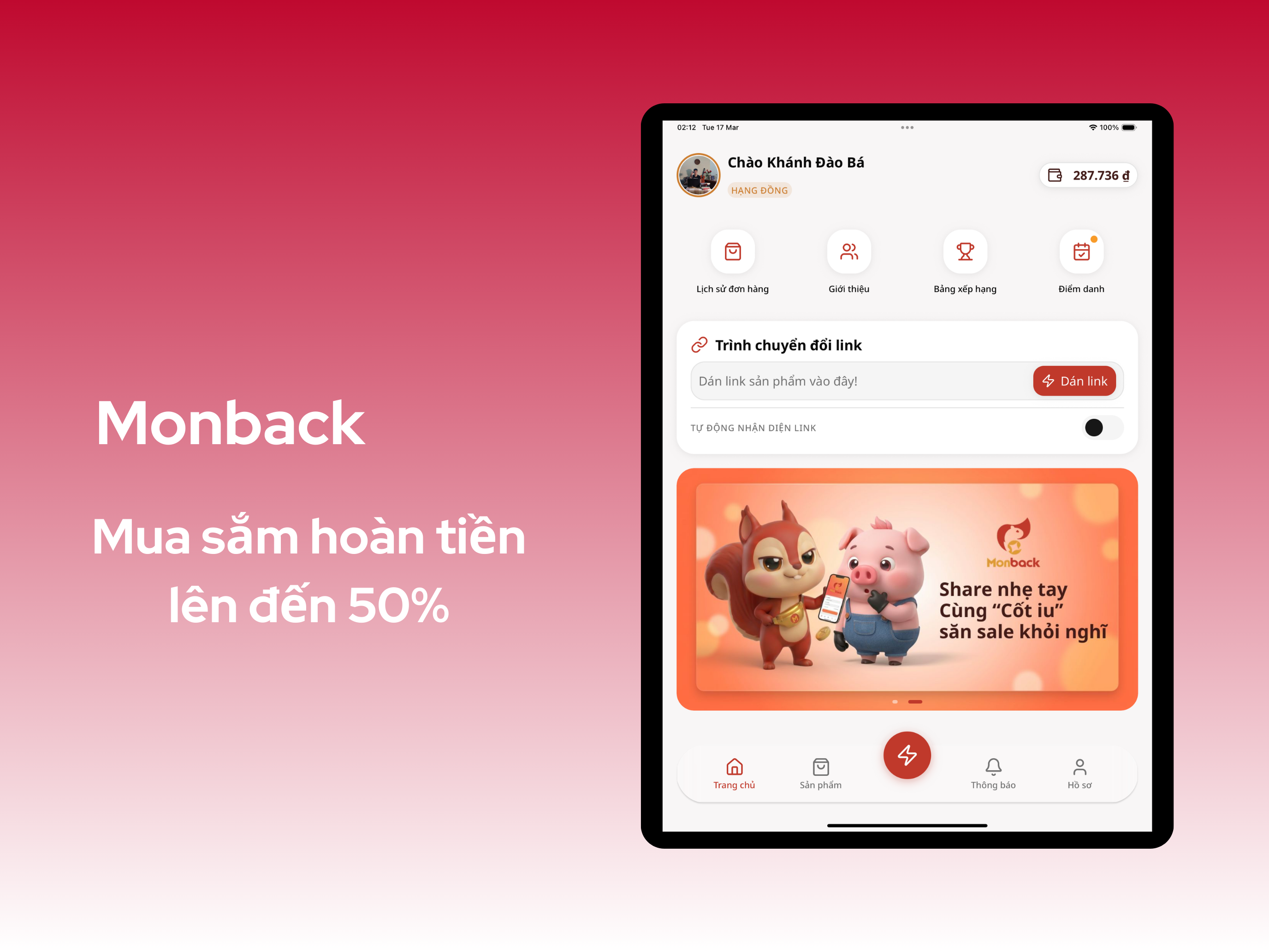 Monback : Mua sắm hoàn tiền screenshot 5