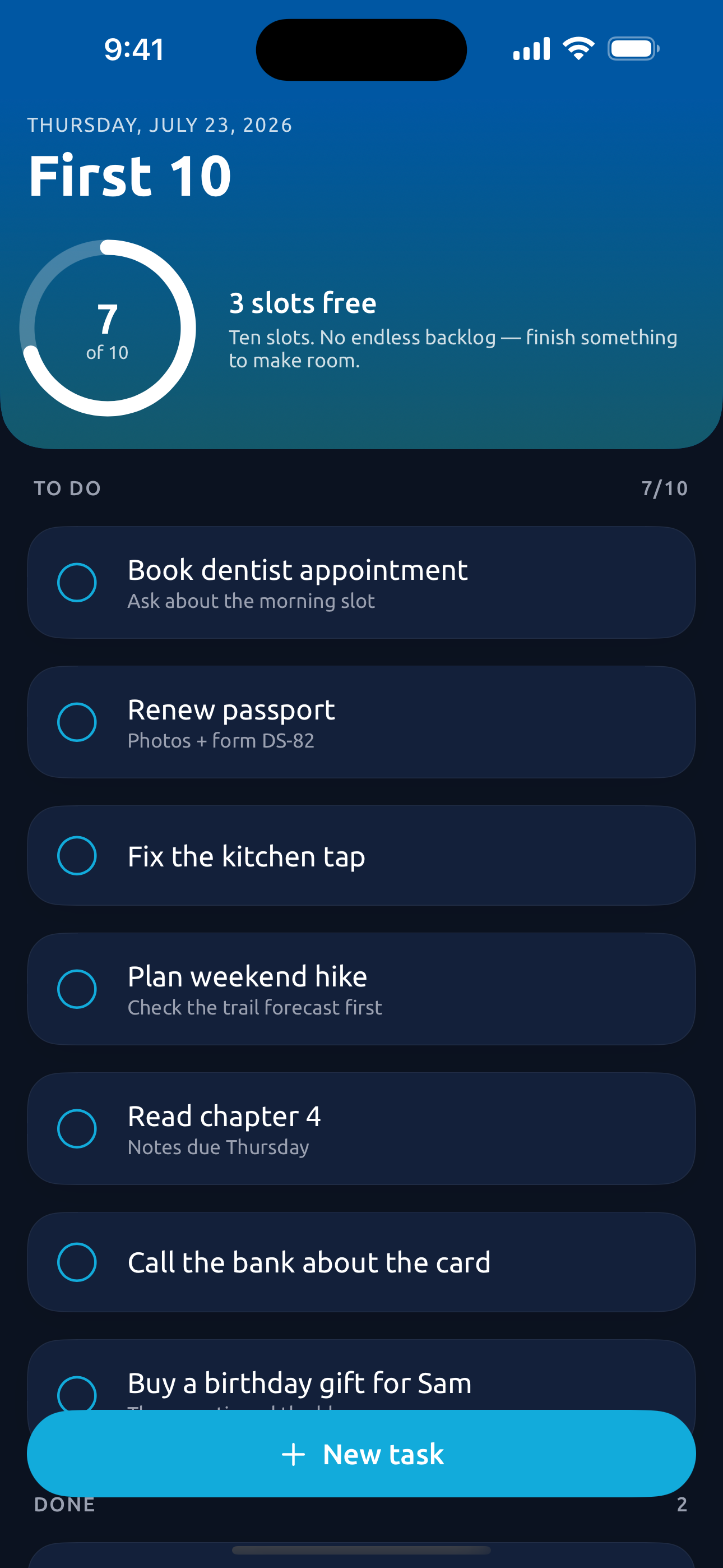First10 To-Do screenshot 3