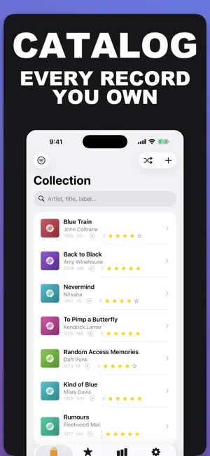 Vinyl Record : Collection Log screenshot 1