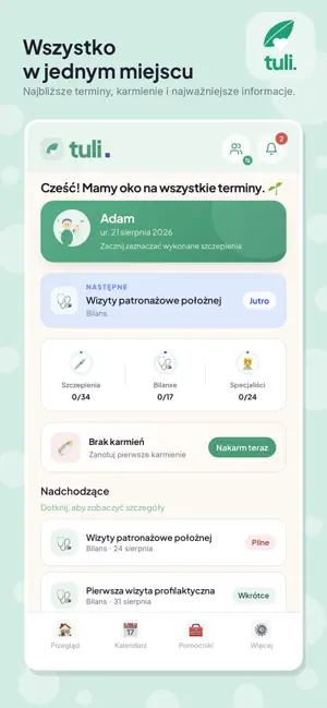 tuli - kalendarz dziecka screenshot 2