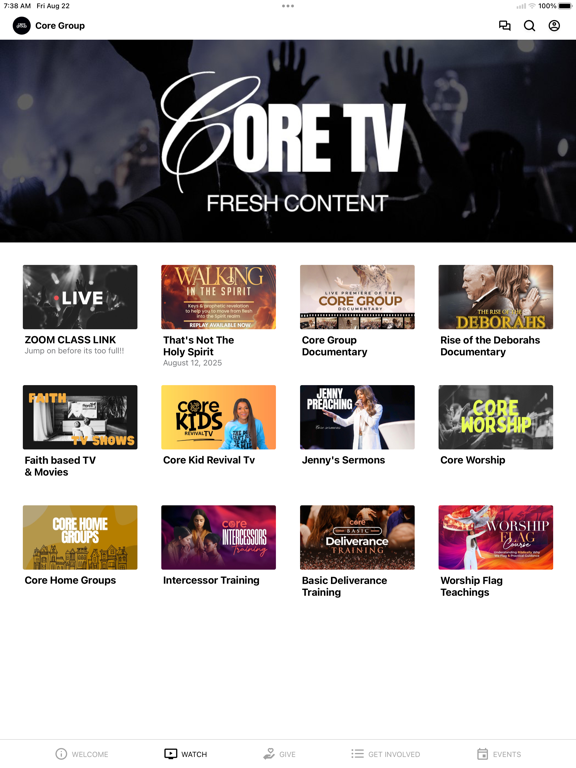 The Core Group iPad screenshot 2 - Education app