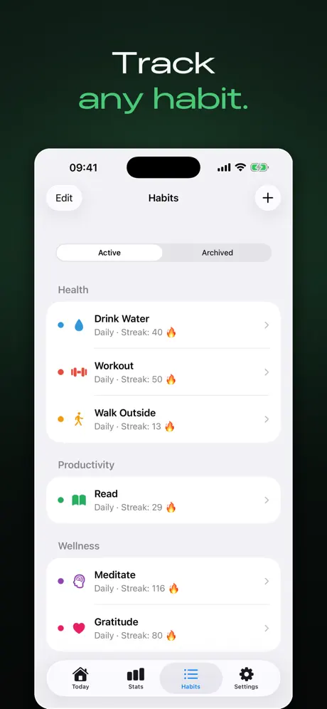 HabitForge - Habit Tracker — iPhone screenshot 4