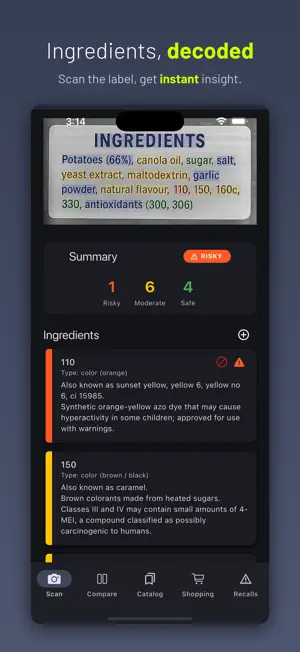 Food Scan Go: Label Scanner screenshot 1