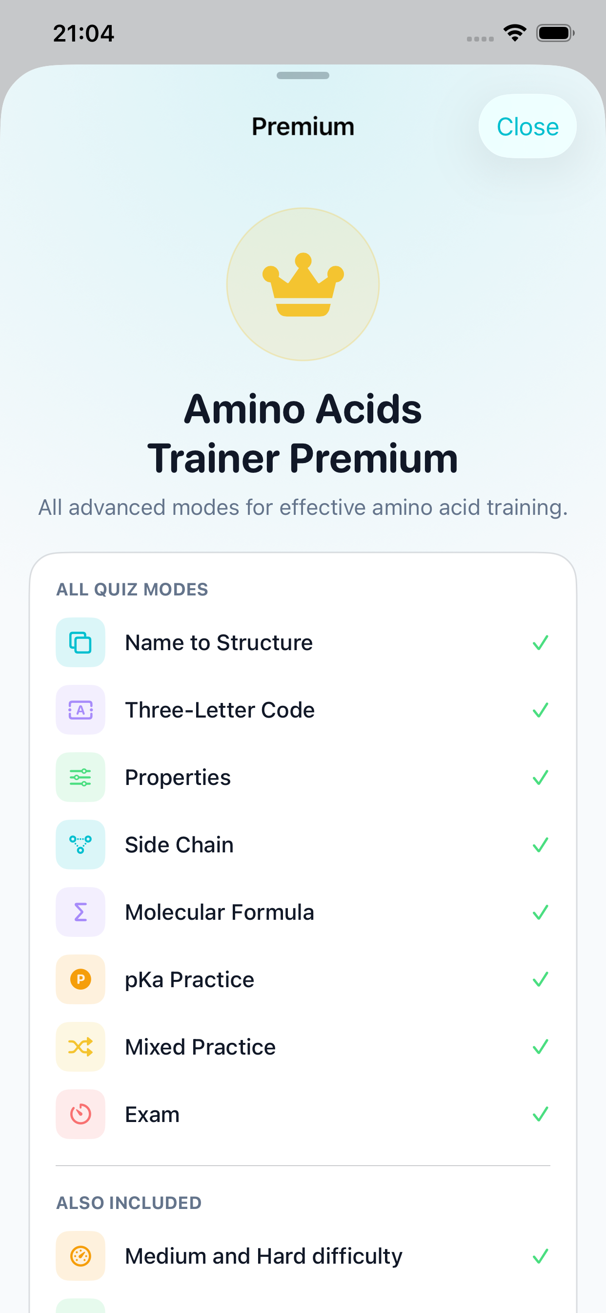 Amino Acids Trainer screenshot 7