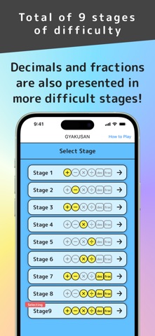 GYAKUSAN - Calculate backward screenshot