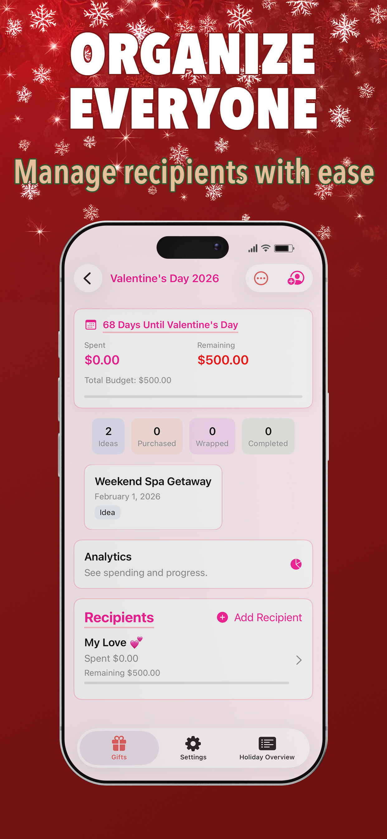 Gift Better - Gift Planner screenshot 3
