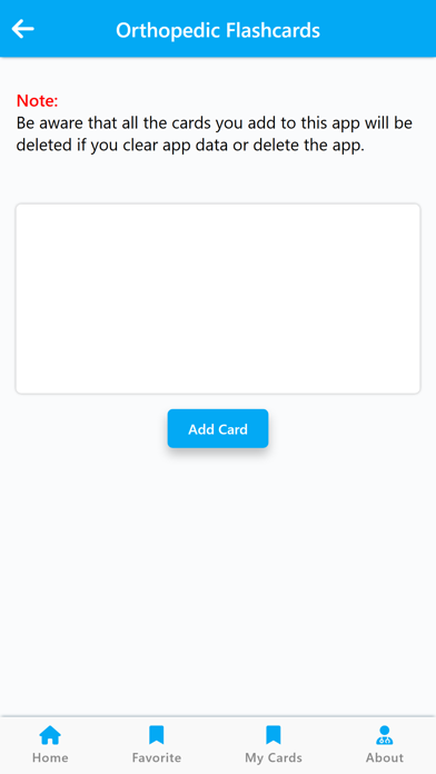 Orthopedic Flash Cards & Notes Screenshot