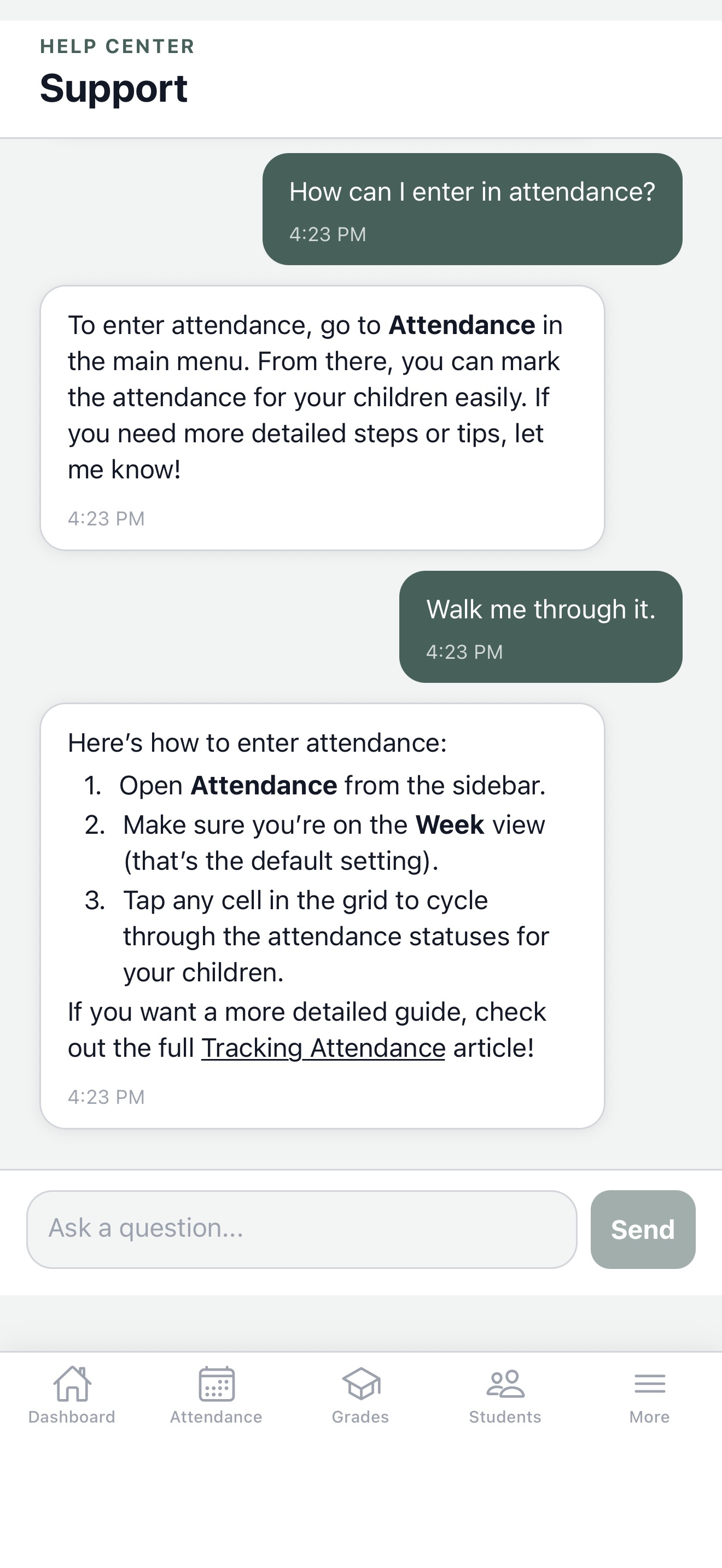 Trackfolio - Homeschool screenshot 6