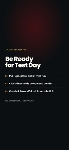 PFT Calculator USMC - 2026 iPhone screenshot