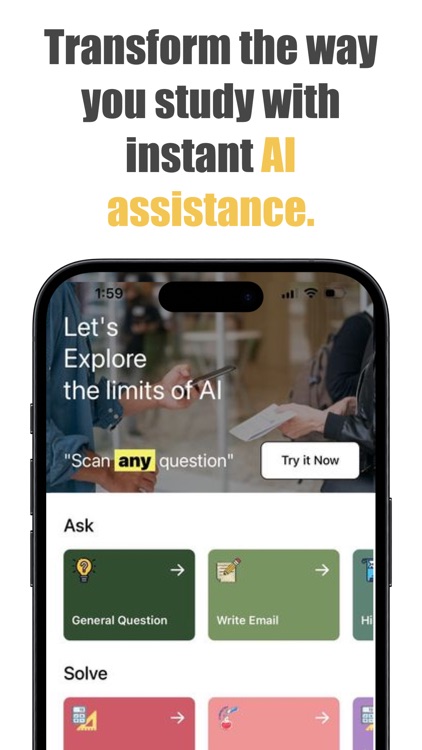 The math solver app : AI