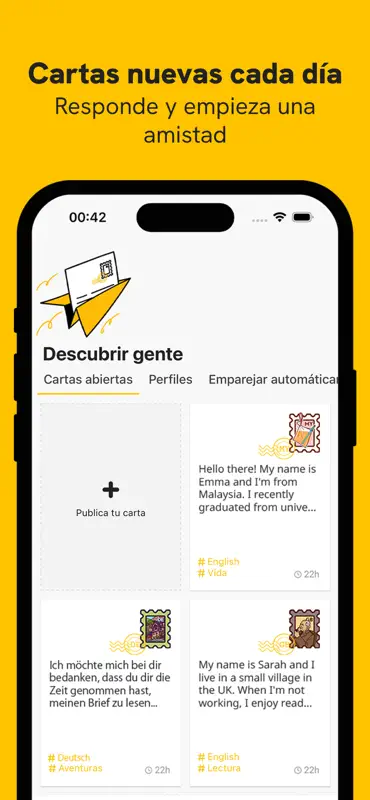 Slowly: Fazer amigos por carta screenshot 2 of 10