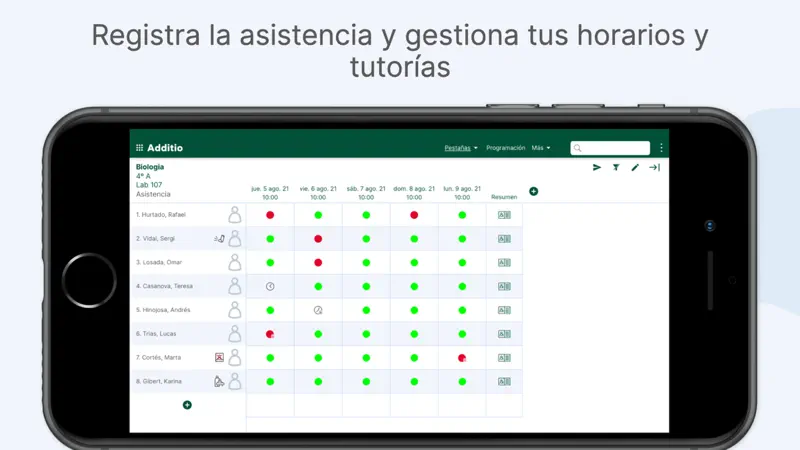 Additio App, Cuaderno profesor screenshot 6 of 6