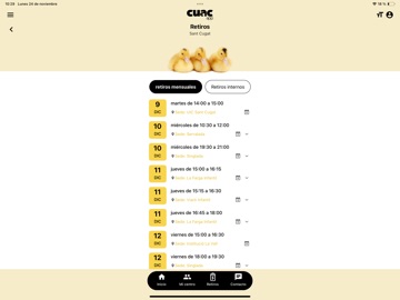 Cuac app iPad screenshot