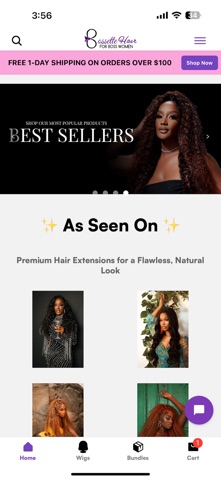 Bossette Hair iPhone screenshot