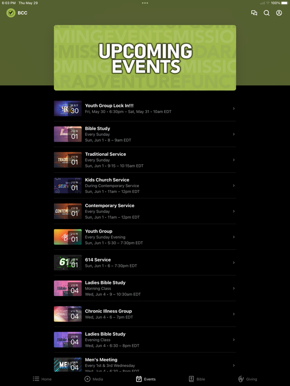 Buckeye Christian Church iPad screenshot 3 - Education app