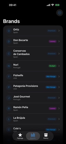Sardine Tin Tastings screenshot