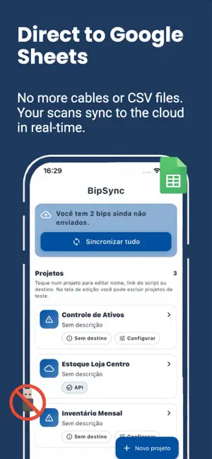 BipSync: Scanner & Sheets Sync screenshot 2