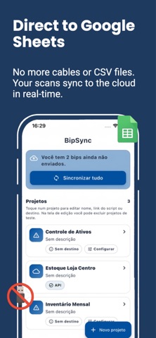 BipSync: Scanner & Sheets Sync Screenshot 2 of 4