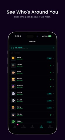 Waves - Dark Mesh Chat Screenshot 3 of 5