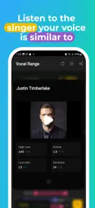 Vocal Range - Pitch Detector screenshot #5 for iPhone