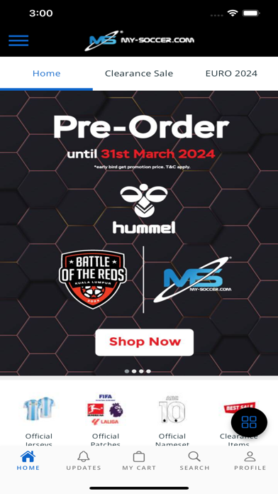 My-Soccer Online Store Screenshot
