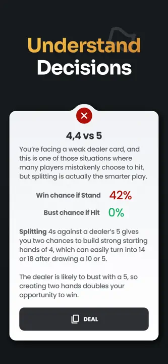 Blackjack Guru - BJ Trainer 21 screenshot 5