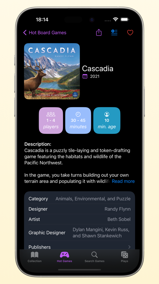 #2. Board Game Shelf (iOS) 由: RocketScience IT