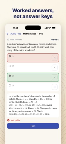 TACHS Prep: Practice Tests Screenshot 1 of 7
