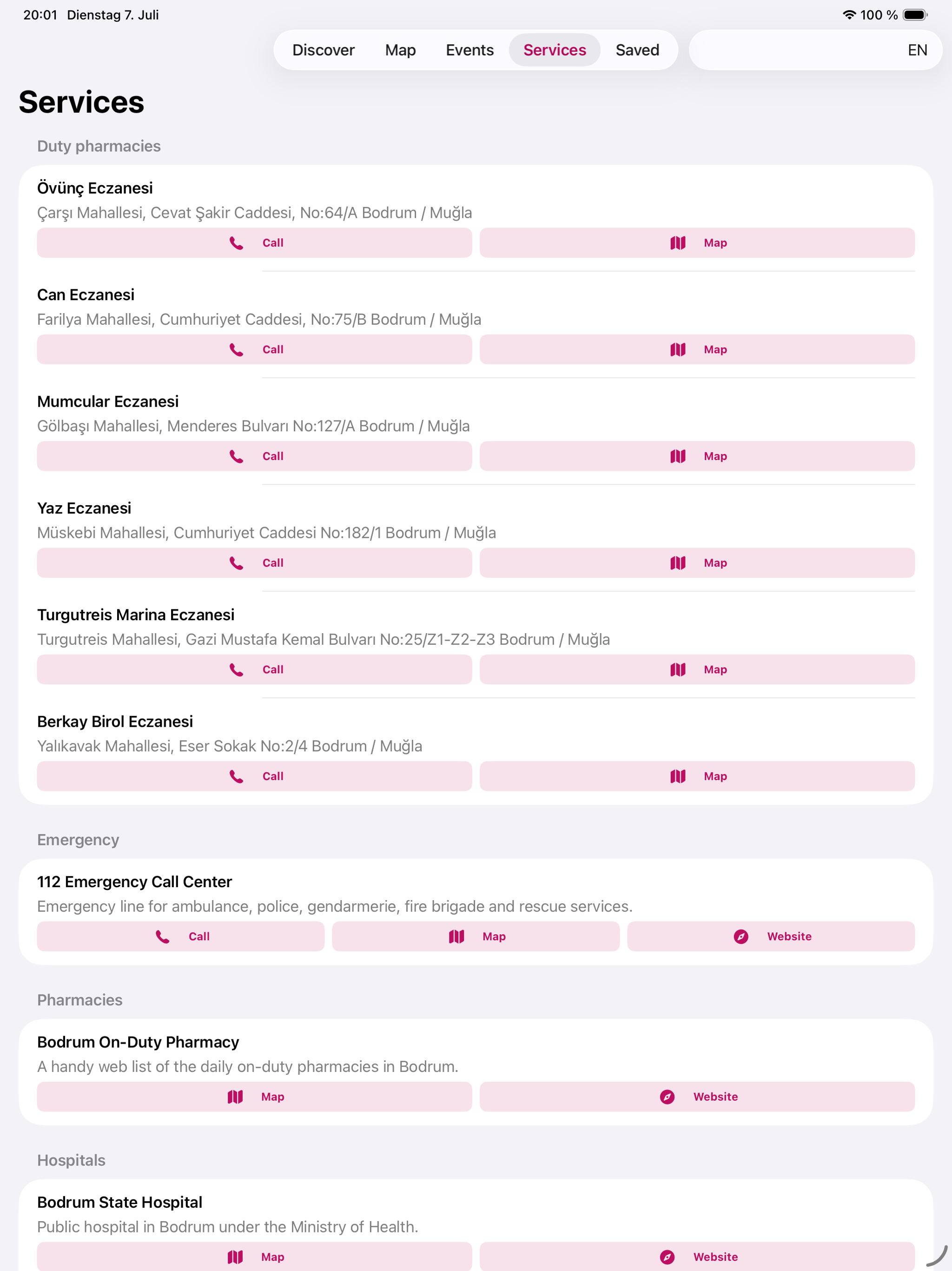 Bodrum App screenshot 7