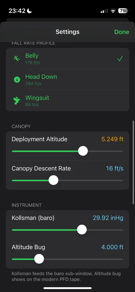 DropZone Altimeter Skydive Sim screenshot 4