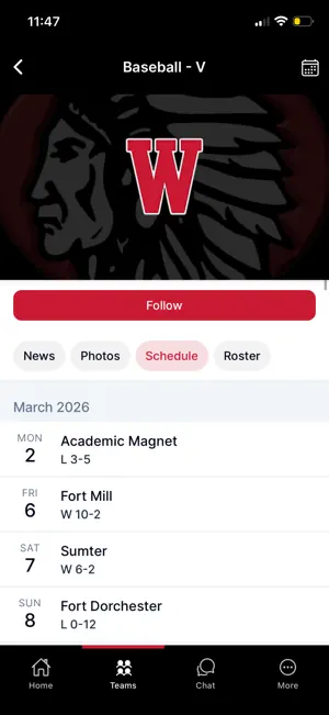 Waccamaw High School Warriors screenshot 4