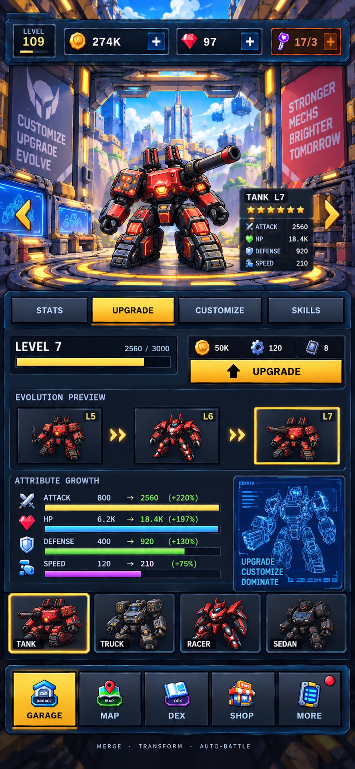 Screenshot 6 of Merge Mech: Robot Evolution