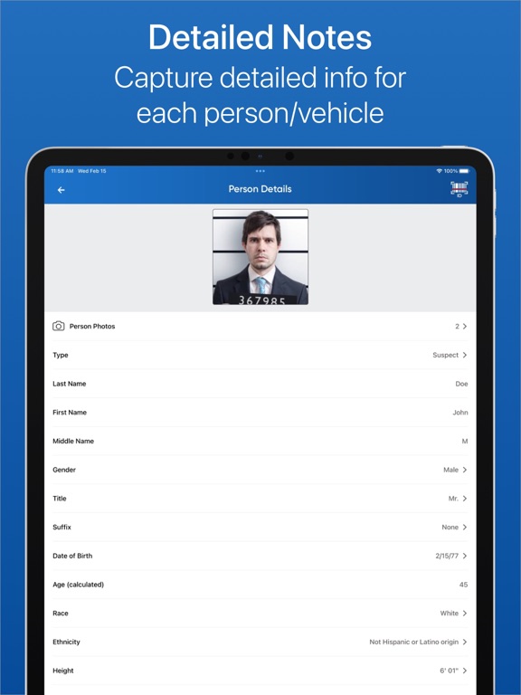 Field Interview Cards for LEOs iPad screenshot