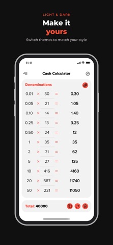 Cash Calculator: Money Counter iPhone screenshot