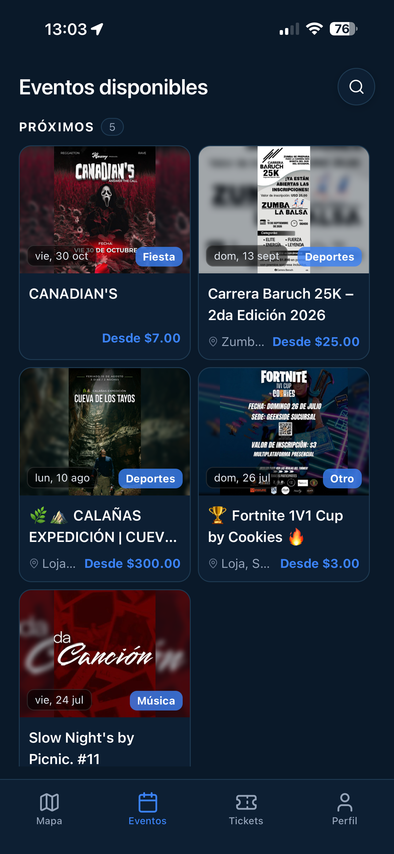 NearBy Events Ec screenshot 4
