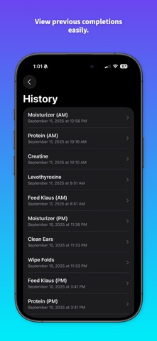 Repeaters: Track Repeat Todos screenshot