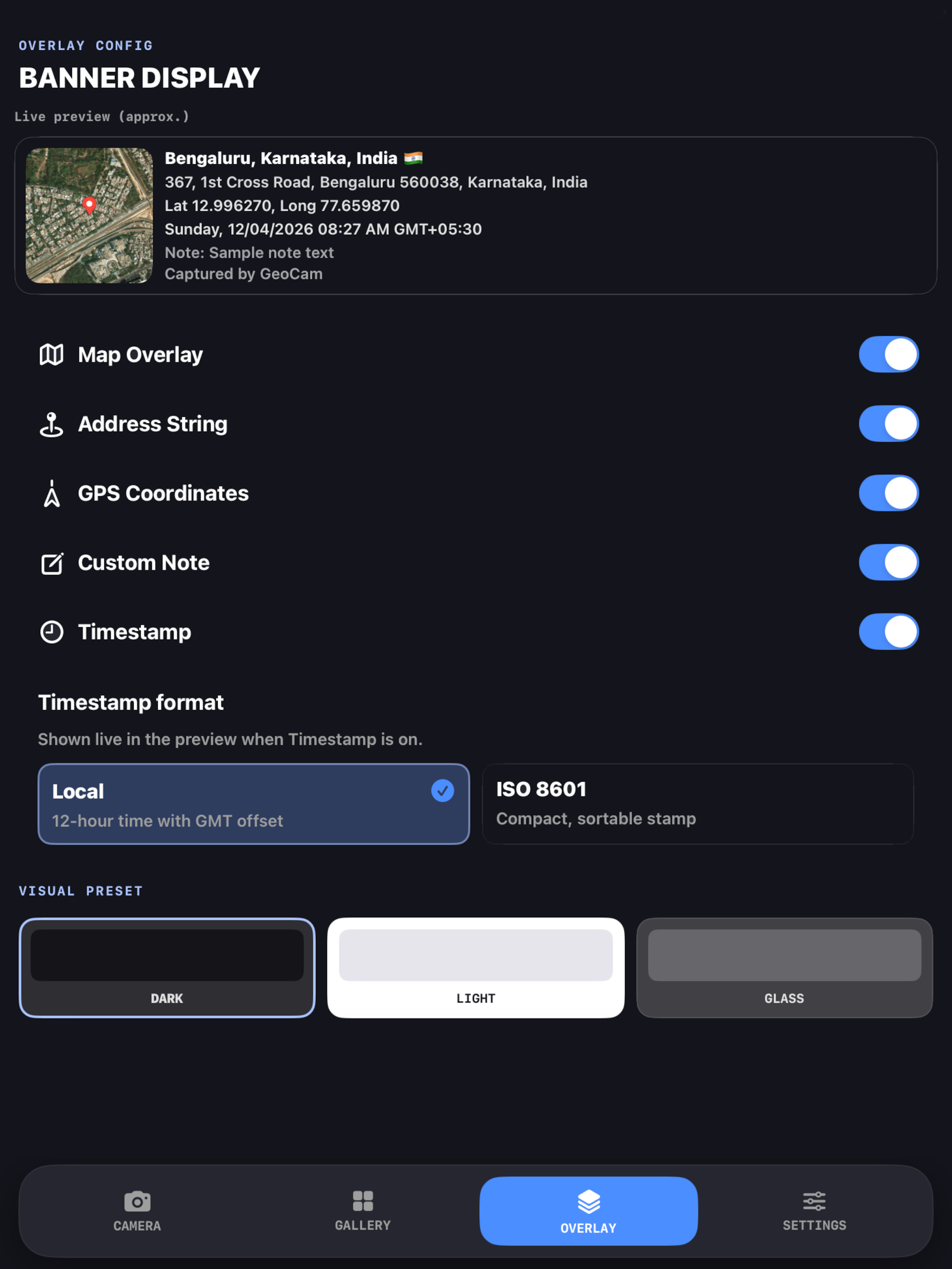 GeoCam: GPS Location Camera